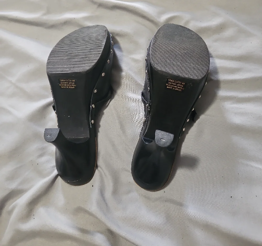 Pesaro Black Studded Heeled Mules - Picture 2 of 2